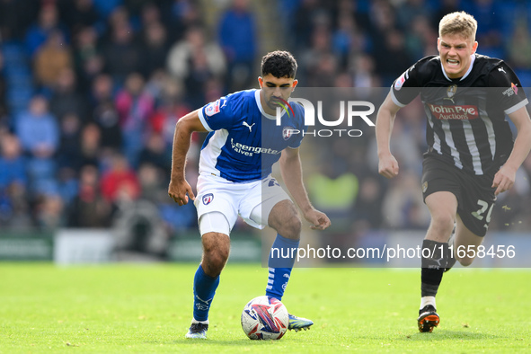 Dian Markanday of Chesterfield is in action during the Sky Bet League 2 match between Chesterfield and Notts County at the SMH Group Stadium...