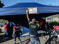 The national volcanic risk exercise in the Campi Flegrei takes place with the assisted evacuation of a sample population. Residents from sev...