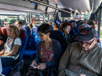 The national volcanic risk exercise in the Campi Flegrei takes place with the assisted evacuation of a sample population. Residents from sev...