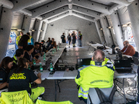 The national volcanic risk exercise in the Campi Flegrei takes place with the assisted evacuation of a sample population. Residents from sev...