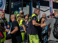 The national volcanic risk exercise in the Campi Flegrei takes place with the assisted evacuation of a sample population. Residents from sev...