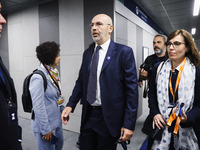 Arrigo Giana attends the inauguration during the opening of the entire section of the Metropolitana M4 Blu Line from San Cristoforo to Linat...