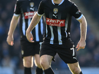 Dan Crowley of Notts County participates in the Sky Bet League 2 match between Chesterfield and Notts County at the SMH Group Stadium in Che...