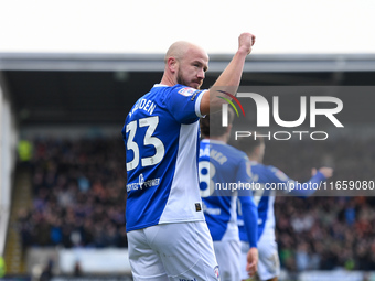 Paddy Madden of Chesterfield celebrates after scoring a goal to make it 1-0 during the Sky Bet League 2 match between Chesterfield and Notts...