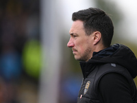 Stuart Maynard, manager of Notts County, looks on during the Sky Bet League 2 match between Chesterfield and Notts County at the SMH Group S...