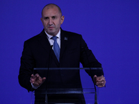 President of Bulgaria Rumen Radev attends the meeting of the presidents of the Arraiolos group at Wawel Castle in Krakow, Poland, on October...