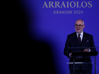 President of Estonia Alar Karis attends the meeting of the presidents of the Arraiolos group at Wawel Castle in Krakow, Poland, on October 1...