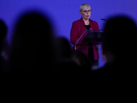 Slovenian President Natasa Pirc Musar attends the meeting of the presidents of the Arraiolos group at Wawel Castle in Krakow, Poland, on Oct...