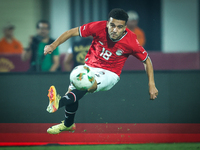 Mostafa Mohamed of Egypt participates in the Africa Cup of Nations Qualifiers 2025, match number 61 between Egypt and Mauritania, at Cairo I...