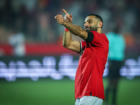 Mohamed Salah of Egypt celebrates after scoring the second goal during the Africa Cup of Nations Qualifiers 2025, match number 61, between E...