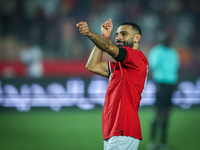 Mohamed Salah of Egypt celebrates after scoring the second goal during the Africa Cup of Nations Qualifiers 2025, match number 61, between E...