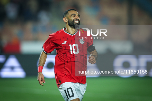 Mohamed Salah of Egypt celebrates after scoring the second goal during the Africa Cup of Nations Qualifiers 2025, match number 61, between E...