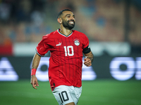 Mohamed Salah of Egypt celebrates after scoring the second goal during the Africa Cup of Nations Qualifiers 2025, match number 61, between E...