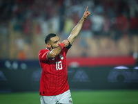 Mohamed Salah of Egypt celebrates after scoring the second goal during the Africa Cup of Nations Qualifiers 2025, match number 61, between E...