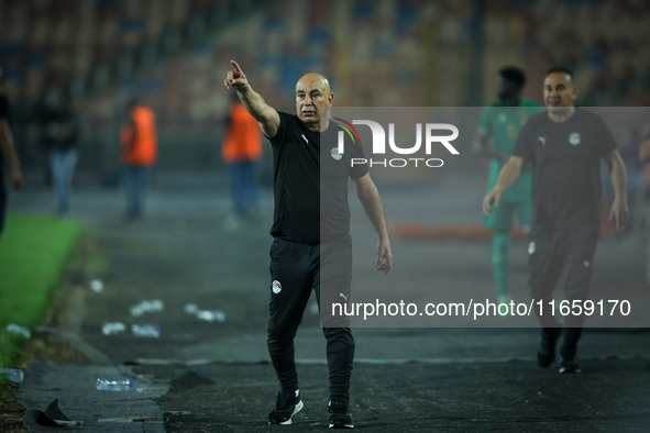 Head Coach Hossam Hassan of Egypt is present during the Africa Cup of Nations Qualifiers 2025, match number 61, between Egypt and Mauritania...