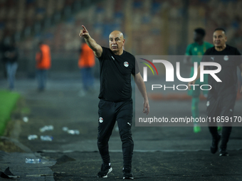 Head Coach Hossam Hassan of Egypt is present during the Africa Cup of Nations Qualifiers 2025, match number 61, between Egypt and Mauritania...