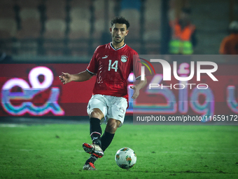 Hamdy Fathy of Egypt plays during the Africa Cup of Nations Qualifiers 2025, match number 61, between Egypt and Mauritania at Cairo Internat...