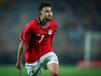 Mahmoud Ahmed of Egypt celebrates after he scores the first goal during the Africa Cup of Nations Qualifiers 2025 match number 61 between Eg...