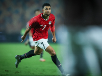 Mahmoud Ahmed of Egypt celebrates after he scores the first goal during the Africa Cup of Nations Qualifiers 2025 match number 61 between Eg...