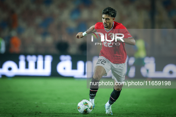 Omar Marmoush of Egypt participates in the Africa Cup of Nations Qualifiers 2025, match number 61, between Egypt and Mauritania at Cairo Int...