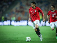 Mahmoud Ahmed of Egypt participates in the Africa Cup of Nations qualifiers 2025, match number 61 between Egypt and Mauritania at Cairo Inte...