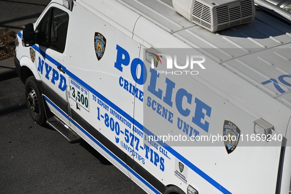 NYPD crime scene investigators are at the scene where a 27-year-old man, identified as Jose Galloway, is shot multiple times and killed in t...