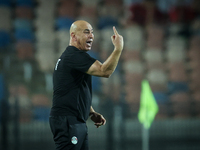 Head Coach Hossam Hassan of Egypt is present during the Africa Cup of Nations Qualifiers 2025 match number 61 between Egypt and Mauritania a...