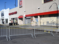 NYPD crime scene investigators are at the scene where a 27-year-old man, identified as Jose Galloway, is shot multiple times and killed in t...