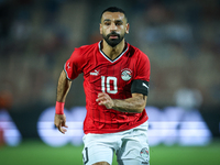 Mohamed Salah of Egypt participates in the Africa Cup of Nations qualifiers 2025, match number 61 between Egypt and Mauritania, at Cairo Int...