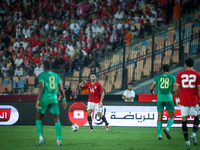 Hamdy Fathy of Egypt plays during the Africa Cup of Nations Qualifiers 2025, match number 61, between Egypt and Mauritania at Cairo Internat...