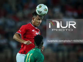 Ahmed Eid of Egypt participates in the Africa Cup of Nations qualifiers 2025, match number 61 between Egypt and Mauritania, at Cairo Interna...