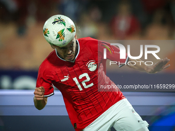 Mohamed Hamdy of Egypt participates in the Africa Cup of Nations Qualifiers 2025, match number 61, between Egypt and Mauritania at Cairo Int...