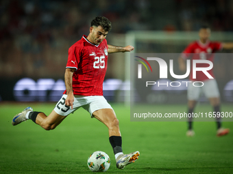 Ahmed Mostafa of Egypt participates in the Africa Cup of Nations Qualifiers 2025, match number 61 between Egypt and Mauritania, at Cairo Int...