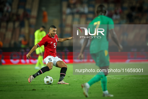 Ramy Rabia of Egypt participates in the Africa Cup of Nations qualifiers 2025, match number 61, between Egypt and Mauritania at Cairo Intern...