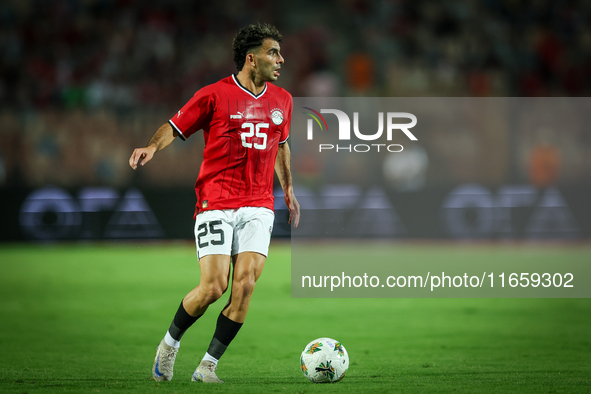 Ahmed Mostafa of Egypt participates in the Africa Cup of Nations Qualifiers 2025, match number 61 between Egypt and Mauritania, at Cairo Int...