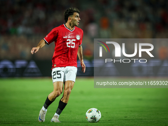 Ahmed Mostafa of Egypt participates in the Africa Cup of Nations Qualifiers 2025, match number 61 between Egypt and Mauritania, at Cairo Int...