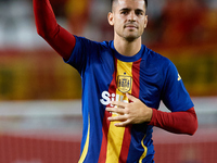 Alvaro Morata of Spain waves his hand to the crowd before the UEFA Nations League group D game between Spain and Denmark at Enrique Roca sta...