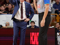 Umana Reyer's head coach Neven Spahija is present during the Italian LBA basketball championship match between Umana Reyer Venezia and Virtu...