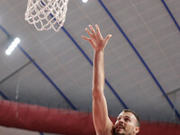 Ante Zizic of Virtus Bologna participates in the Italian LBA basketball championship match between Umana Reyer Venezia and Virtus Segafredo...