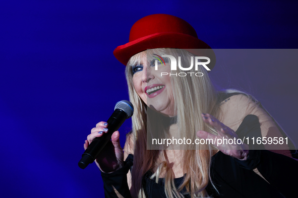 Singer Maryla Rodowicz during the concert in Wadowice, Poland on October 12, 2024. 