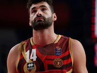 Umana Reyer's Giga Janelidze participates in the Italian LBA basketball championship match between Umana Reyer Venezia and Virtus Segafredo...