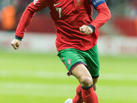 Cristiano Ronaldo  during UEFA Nations League match Poland vs Portugal in Warsaw Poland on 12 October 2024. (