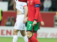 Cristiano Ronaldo  during UEFA Nations League match Poland vs Portugal in Warsaw Poland on 12 October 2024. (