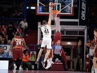 Ante Zizic of Virtus Bologna participates in the Italian LBA basketball championship match between Umana Reyer Venezia and Virtus Segafredo...