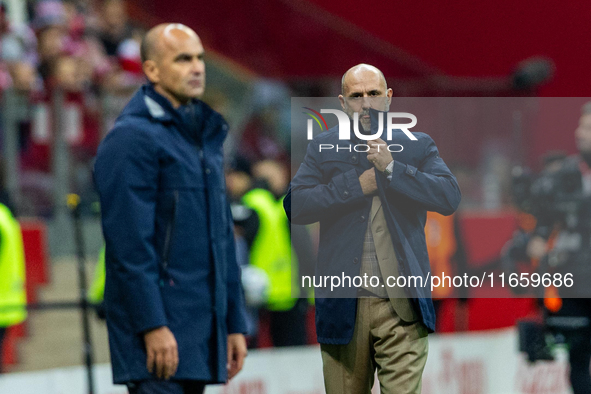 Michal Probierz is looking during the  UEFA Nations League 2024 League A Group A1 match between Poland and Portugal , at the PGE Narodowy in...