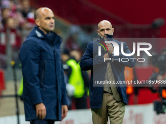 Michal Probierz is looking during the  UEFA Nations League 2024 League A Group A1 match between Poland and Portugal , at the PGE Narodowy in...