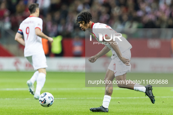 Maximillian Oyedele  during UEFA Nations League match Poland vs Portugal in Warsaw Poland on 12 October 2024. 