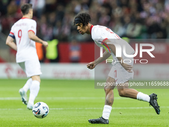 Maximillian Oyedele  during UEFA Nations League match Poland vs Portugal in Warsaw Poland on 12 October 2024. (