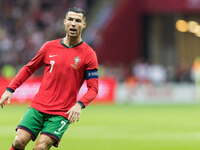 Cristiano Ronaldo  during UEFA Nations League match Poland vs Portugal in Warsaw Poland on 12 October 2024. (