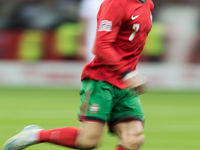 Cristiano Ronaldo  during UEFA Nations League match Poland vs Portugal in Warsaw Poland on 12 October 2024. (